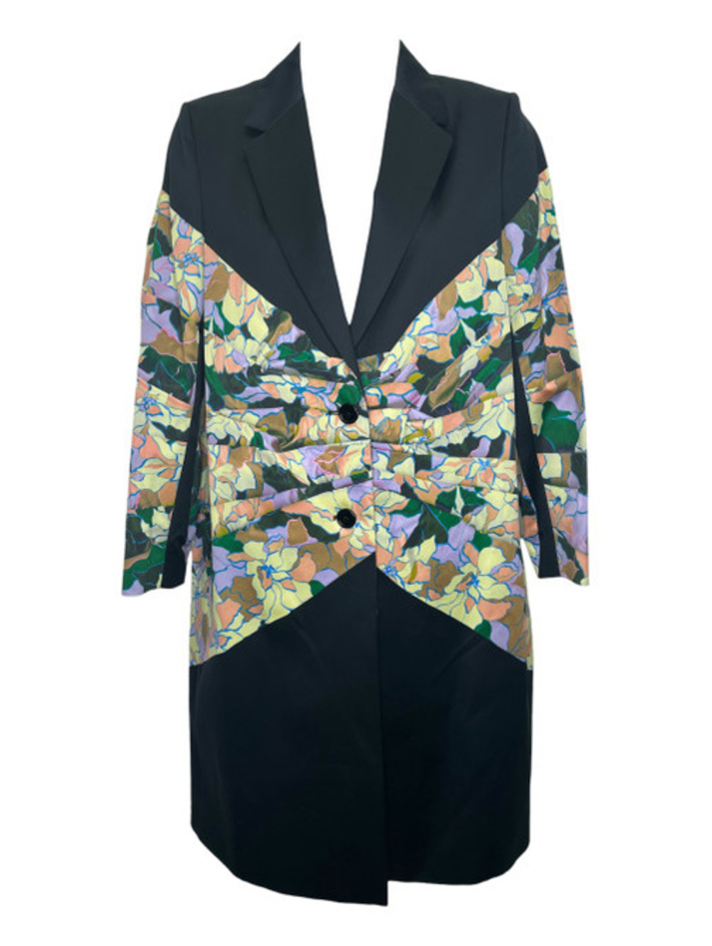Dries Van Noten 2010 Multi Floral Cotton Coat